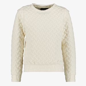 TwoDay meisjes sweater het structuur beige