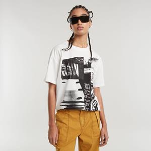 G-Star RAW Multi Print Loose Top - Wit - Dames