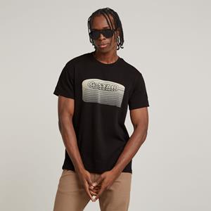 G-Star RAW Stacked Old Skool Logo T-Shirt - Zwart - Heren