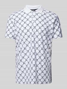 JOOP! Collection Regular fit poloshirt met all-over logoprint, model 'Thilo'