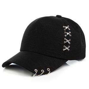 Cap Factory Vrouwen Zonnehoed Baseball Cap Wit Roze Zomer Buiten Zonnebrand Caps Koppel Mannen Iron Ring Hoeden