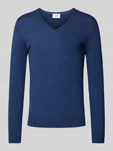 OLYMP Level Five Slim fit gebreide pullover met ribboorden