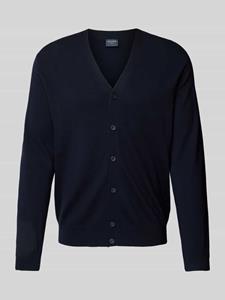 OLYMP Level Five Slim fit gebreid jack met knoopsluiting