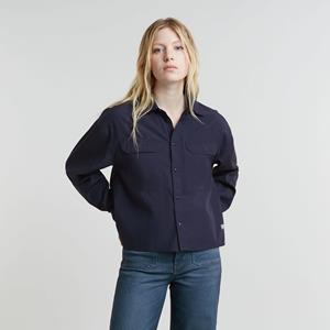 G-Star RAW Cropped Pocket Blouse - Donkerblauw - Dames