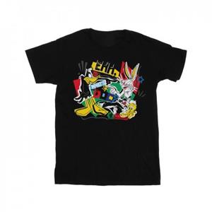 Looney Tunes meisjes schroot collage katoenen T-shirt