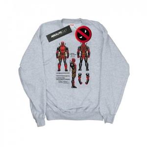 Marvel Deadpool Action Figure blauwdrukken sweatshirt voor heren