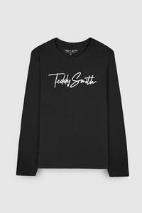 TEDDY SMITH T-shirt met lange mouwen en logo