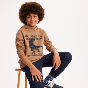 LA REDOUTE COLLECTIONS Hoodie  bedrukt met T-Rex, in molton