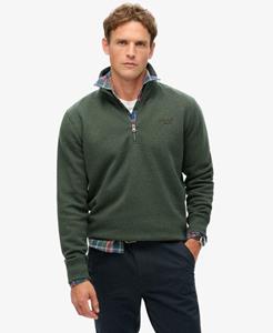 Superdry Mannen Kraagloos Essential Logo Sweatshirt Groen