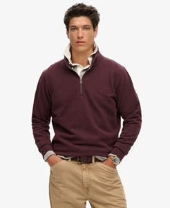 Superdry Mannen Kraagloos Essential Logo Sweatshirt Rood