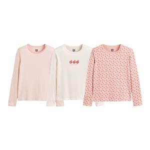 LA REDOUTE COLLECTIONS Set van 3 bedrukte T-shirts