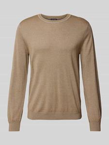 OLYMP Level Five Slim fit gebreide pullover met ronde hals