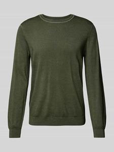 OLYMP Level Five Slim fit gebreide pullover met ronde hals