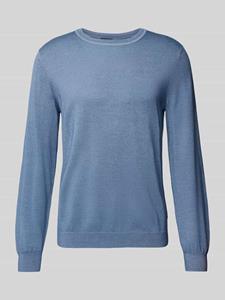 OLYMP Level Five Slim fit gebreide pullover met ronde hals