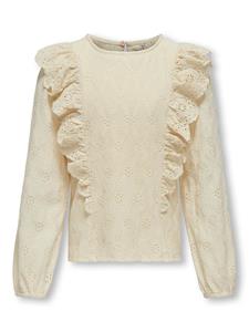 Only Koggrace L/s Ruffle O-neck Top Jrs