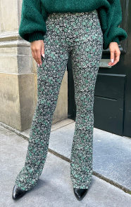 Jurkjes Janine Flared Broek Bloemen Mint