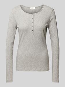 Marc O'Polo Regular fit shirt met lange mouwen en korte knoopsluiting