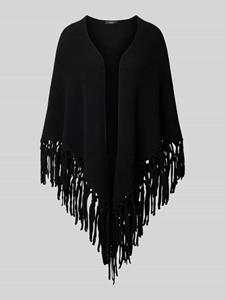 Weekend Max Mara Poncho van scheerwol met franjes, model 'TORNADO'