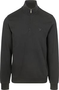 Lyle and Scott Lyle & Scott Half Zip Pullover Tonal Zwart