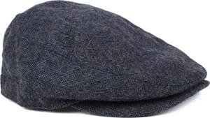 Barbour Barlow Flat Cap Herringbone Navy