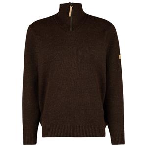 Ivanhoe of Sweden  NLS Elm Half Zip - Wollen trui, zwart/bruin