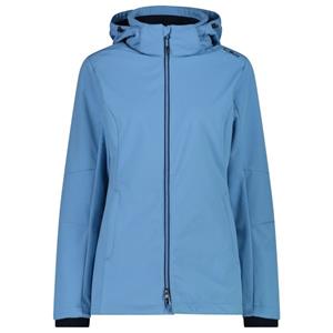 CMP  Women's Jacket Zip Hood Softshell - Softshelljack, blauw