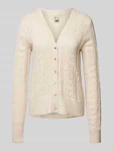 YAS Gebreide cardigan met ajourpatroon, model 'STELLA'