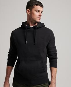 Superdry Male Vintage Logo Hoodie met Borduursel Zwart