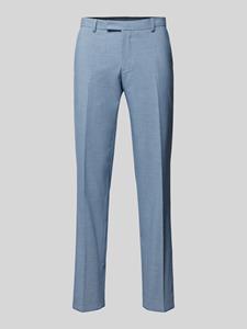 Christian Berg Men Straight leg pantalon van scheerwol met persplooien