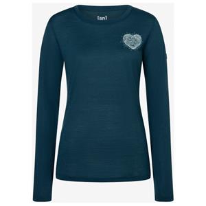 Super.Natural  Women's Little Heartwood L/S - Longsleeve, blauw