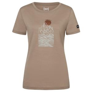 Super.Natural  Women's Preikestolen Cliffs Tee - Merinoshirt, beige