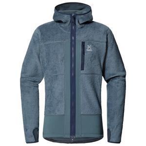 Haglöfs  Vassi Mid Hood - Fleecevest, blauw/grijs