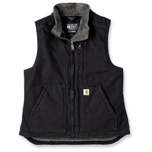 Carhartt  Women's Sherpa Lined Mock Neck Vest - Fleecebodywarmer, zwart