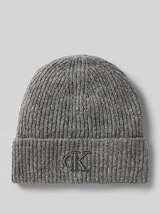 Calvin Klein Jeans Beanie met labelstitching, model 'THICK'