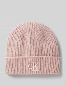 Calvin Klein Jeans Beanie met labelstitching, model 'THICK'