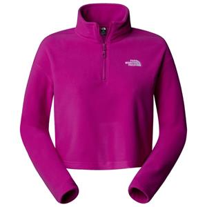 The North Face  Women's 100 Glacier Cropped 1/4 Zip - Fleecetrui, purper/roze