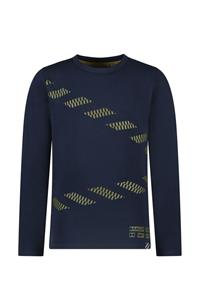 B.Nosy Jongens t-shirt - Tobias - Navy blauw