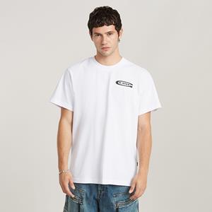 G-Star RAW Old Skool Logo Loose T-Shirt - Wit - Heren