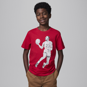 Jordan Air  T-shirt met stippengraphic voor kids - Rood