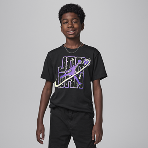 Jordan Flight Galaxy Glow T-shirt voor kids - Zwart