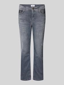 CAMBIO Bootcut jeans met siersteentjes, model 'PIPER'