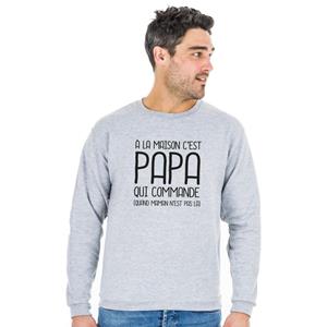 We are family Heren sweatshirt - THUIS IS HET PAPA DIE 2 WAF BESTELT