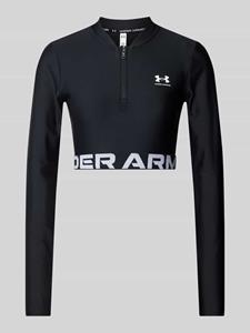 Under Armour Kort shirt met lange mouwen en opstaande kraag, model 'HeatGear'