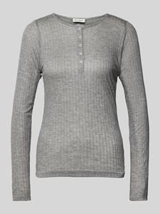 Marc O'Polo Regular fit shirt met lange mouwen en ribstructuur