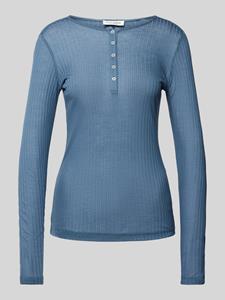 Marc O'Polo Regular fit shirt met lange mouwen en ribstructuur