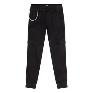 Indian Blue Jeans Meisjes cargo broek worker fit - Zwart