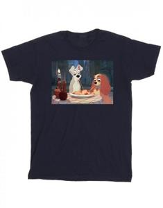 Disney Girls Lady en de Vagebond Spaghetti foto katoenen T-shirt