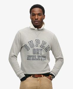 Superdry Mannen Atheltic Sweatshirt met Print Grijs