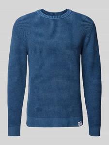 Pepe Jeans Gebreide pullover met labeldetail, model 'Maddox'