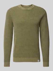 Pepe Jeans Gebreide pullover met labeldetail, model 'Maddox'